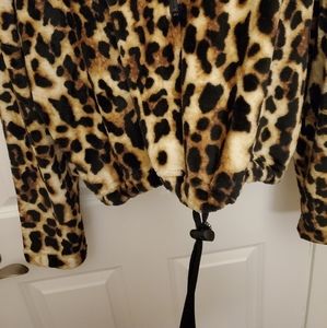love + joy Sweaters - Jr Fleece leopard print love + joy Sweaters - Jr Fleece leopard print